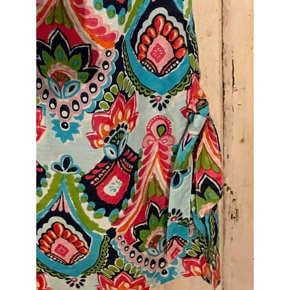 Buckhead Betties Dress | Moroccan Roll Pattern Zippered Back | Woman’s Size XL - Picture 5 of 8